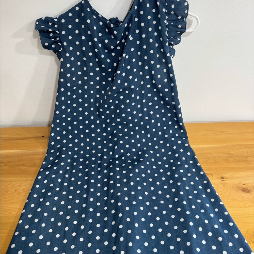 Blue Polka Dot Dress
